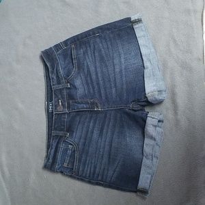 Time and Tru Mid Rise Shorts..Size 6 Color dark blue